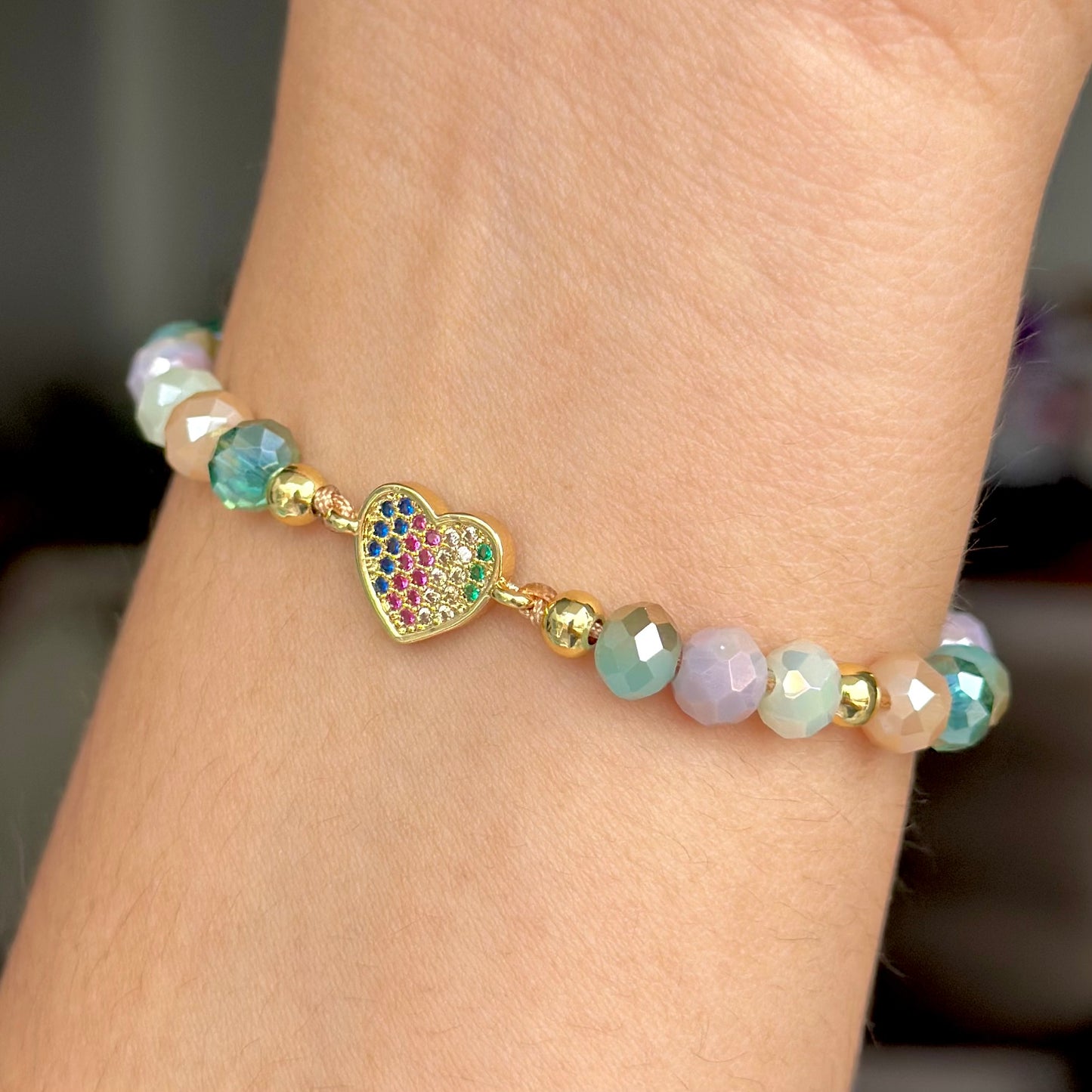 Pulsera Colorfull Heart en Acero