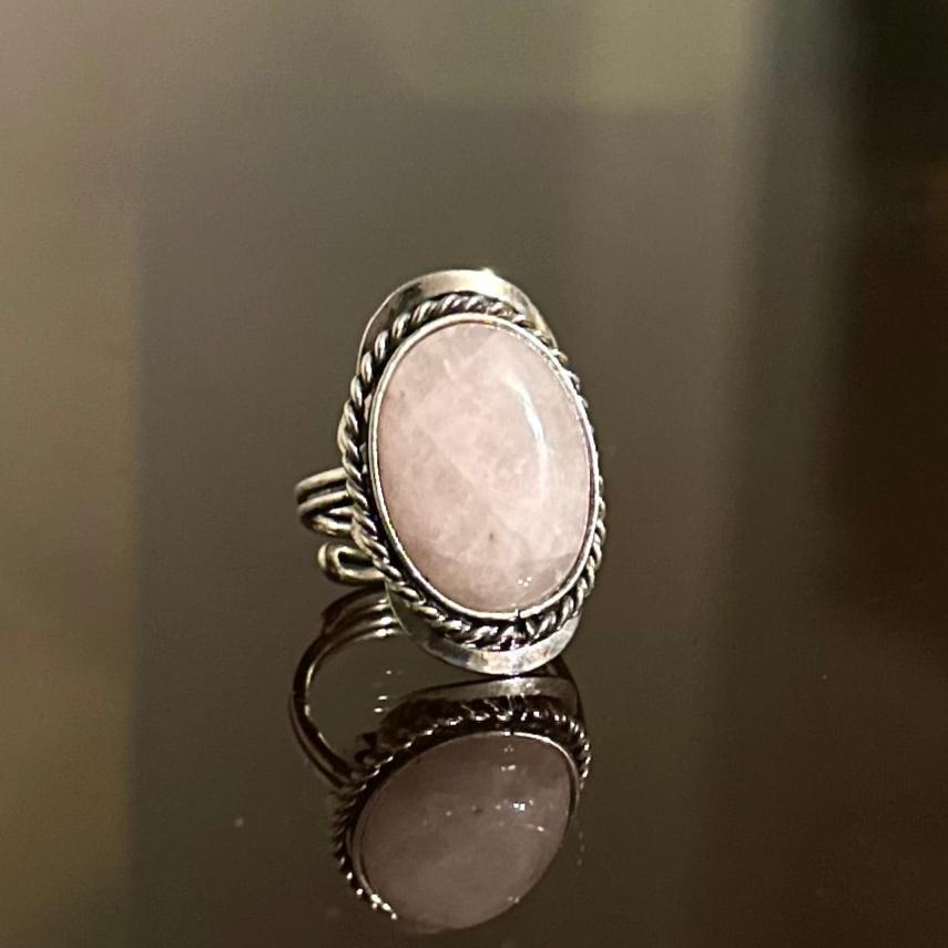 Anillo Cuarzo Rosa