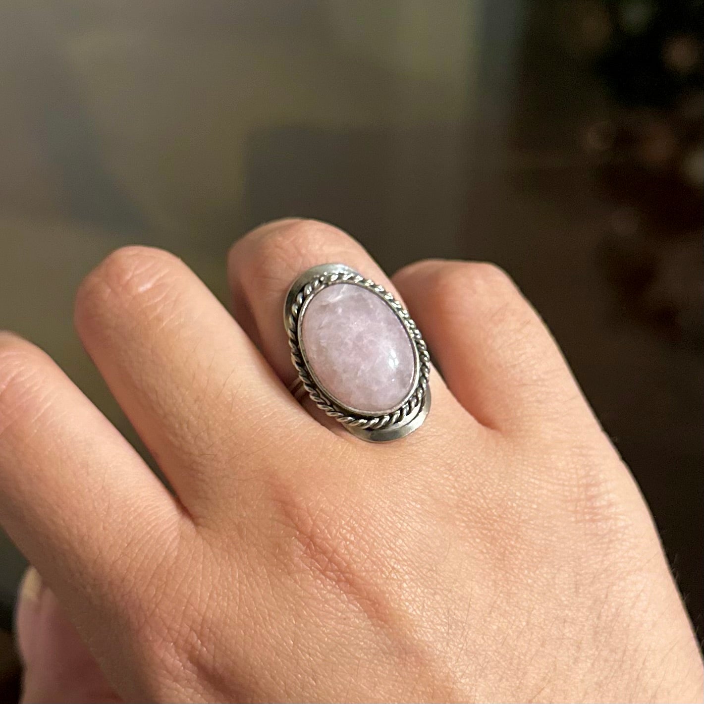 Anillo Cuarzo Rosa