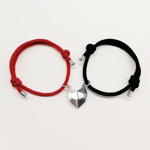 Dúo Pulseras Imantadas Corazón