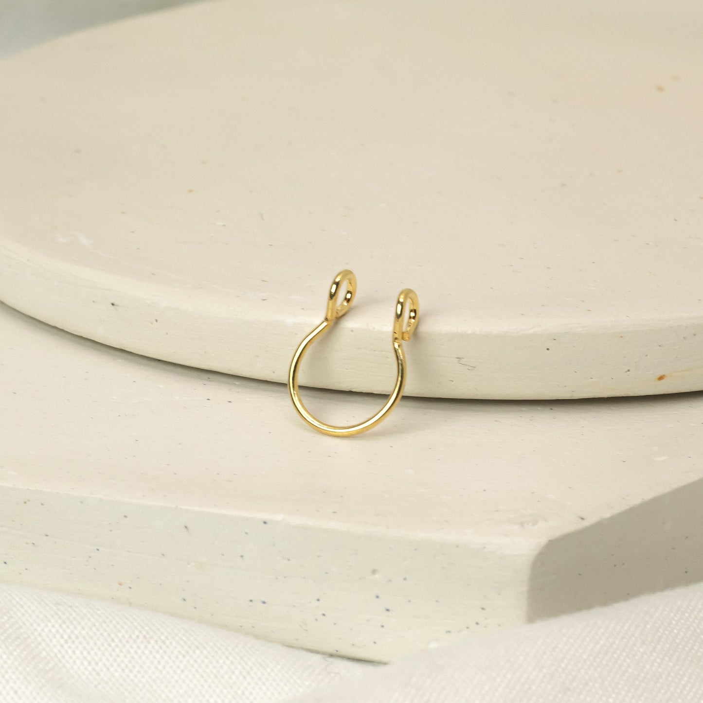 Fake Piercing Septum Aro en Acero