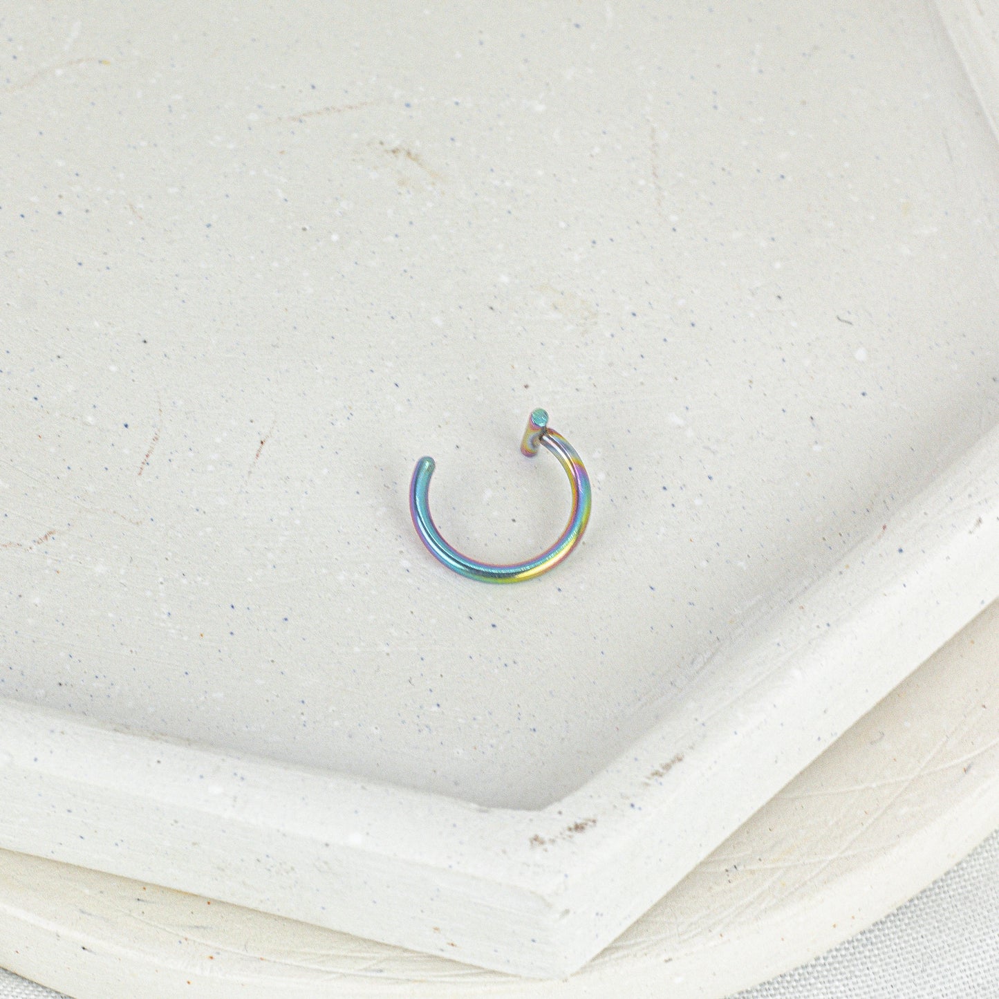 Fake Piercing Aro para Labio en Acero