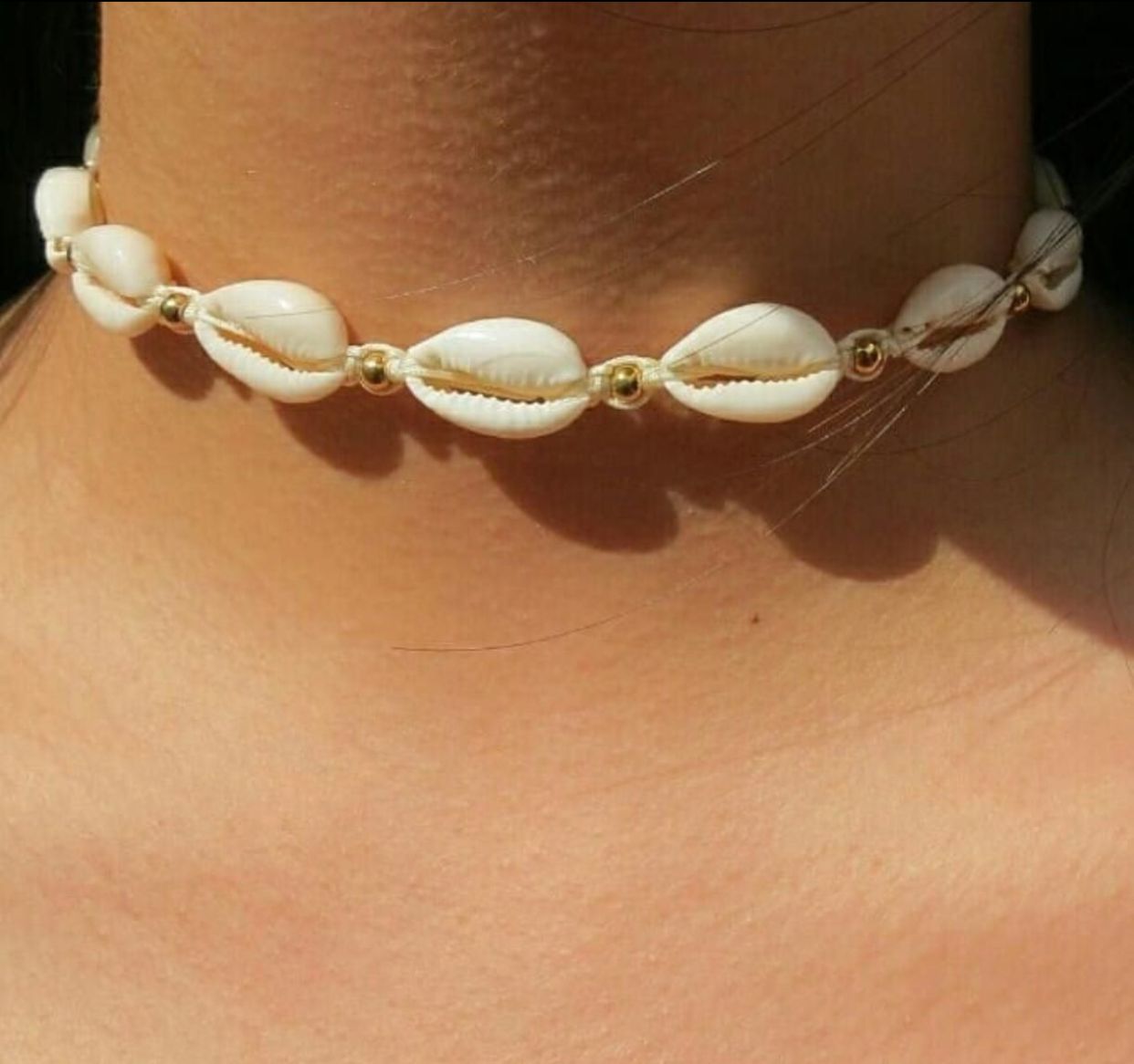 Choker Conchitas y Acero