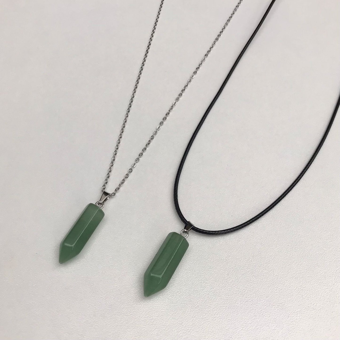 Collar Cuarzo Natural Verde - Jade
