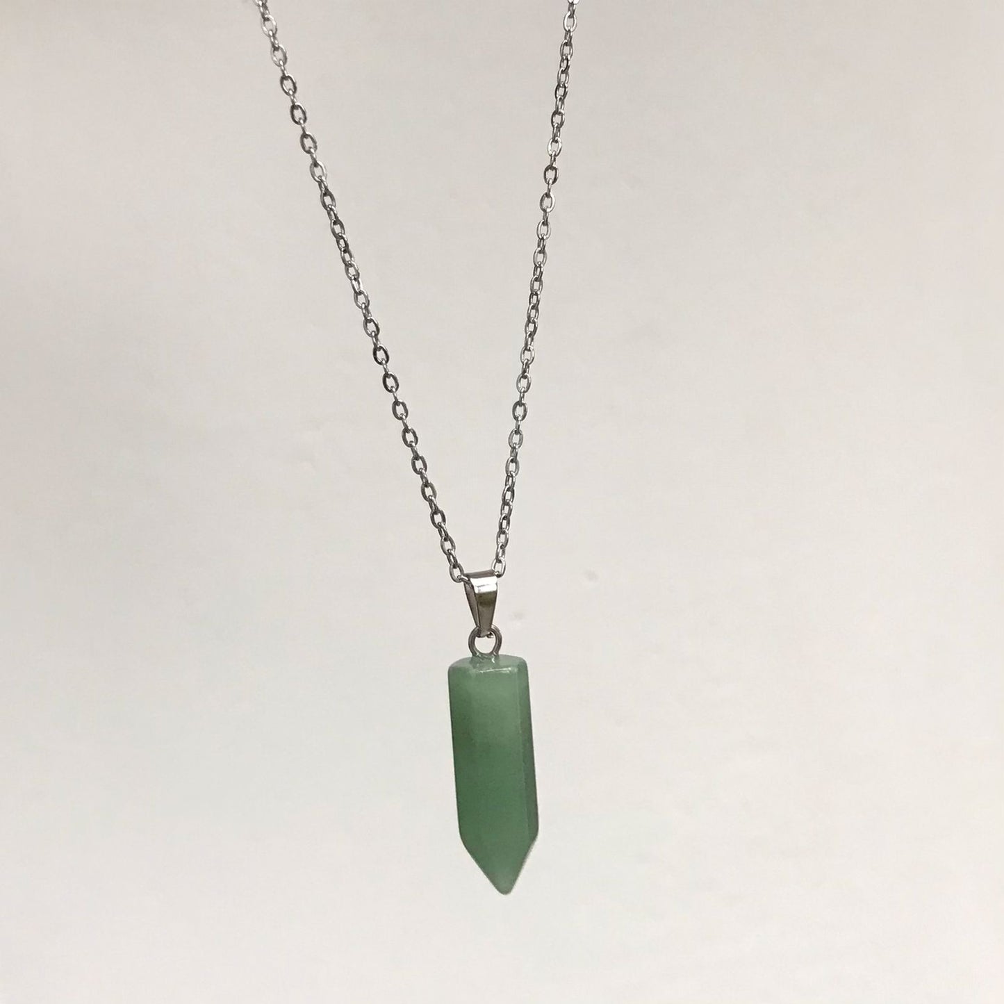 Collar Cuarzo Natural Verde - Jade