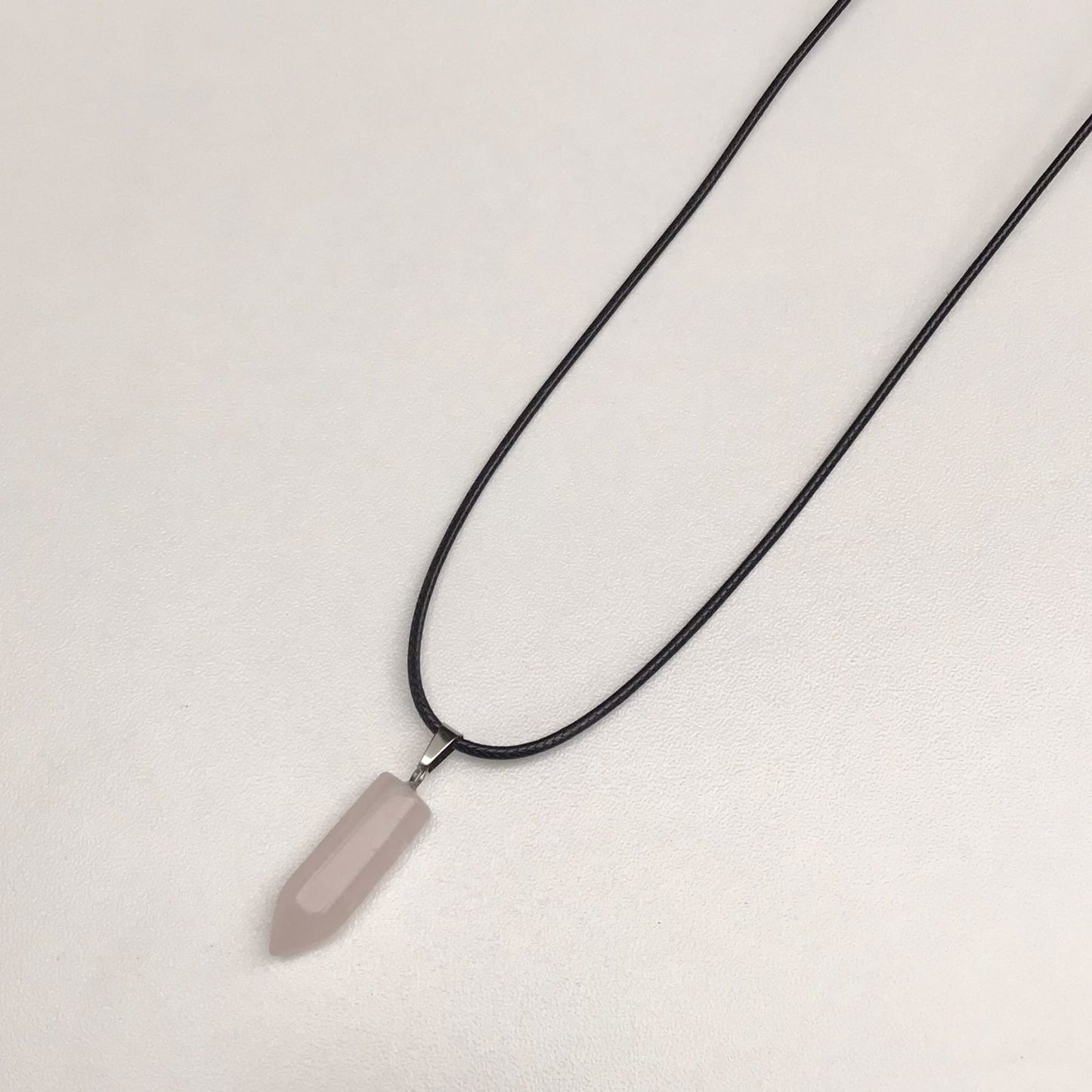 Collar Cuarzo Natural Rosado