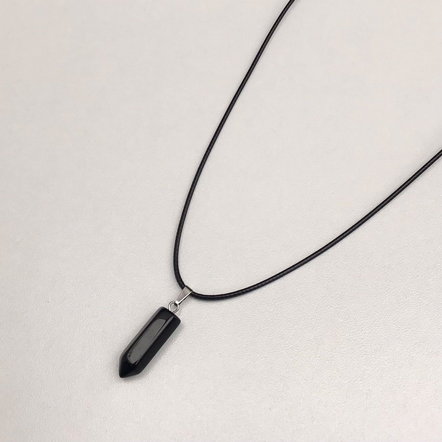 Collar Cuarzo Natural Negro - Onyx