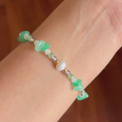 Pulsera Jade Perla en Acero