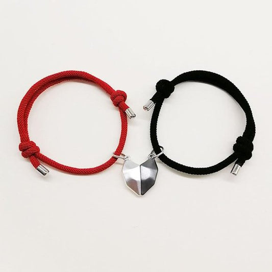 Dúo Pulseras Imantadas Corazón