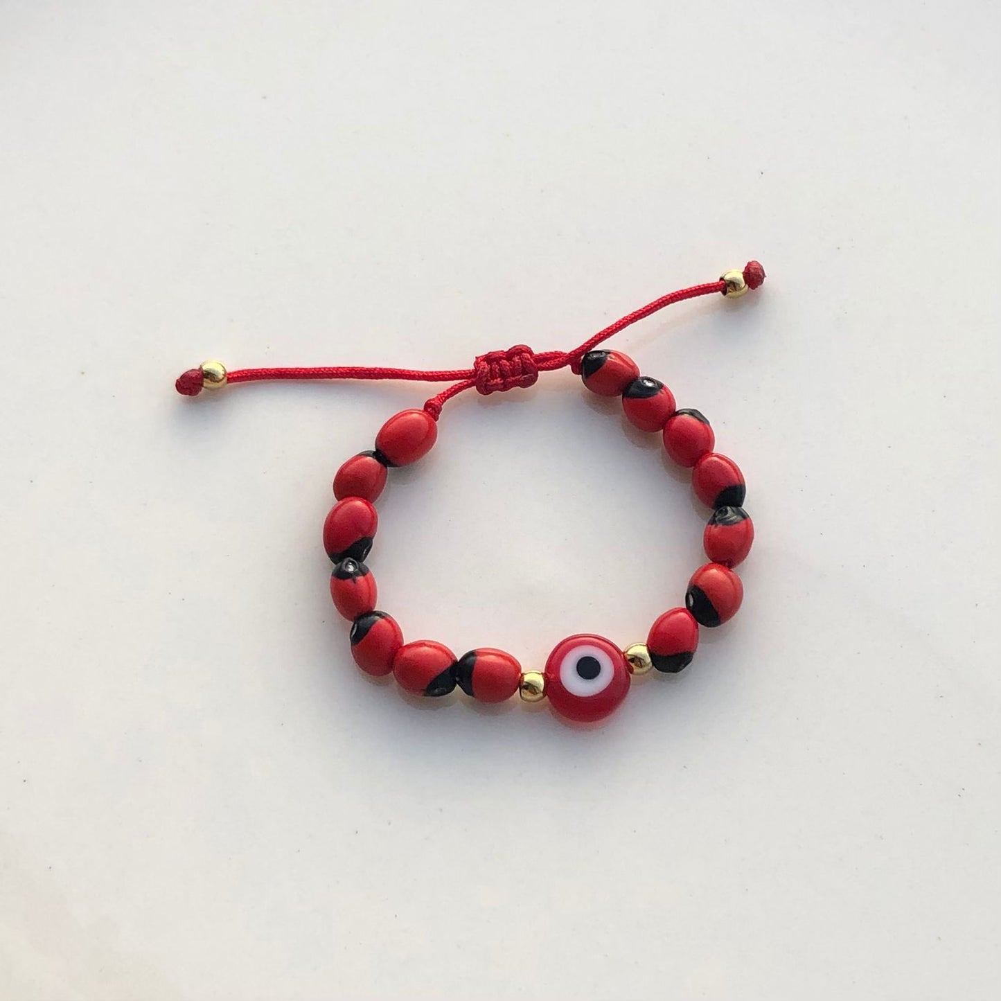 Pulsera Huayruros para bebé en Acero